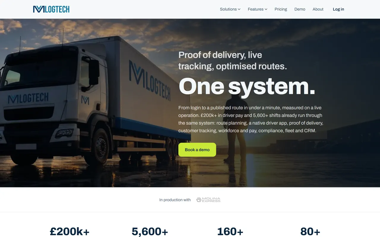 MLogTech — the site on a computer